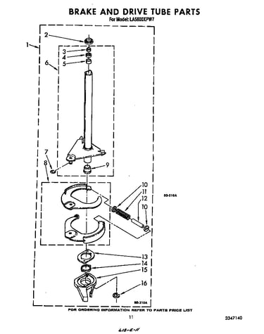 Brake and drive tube