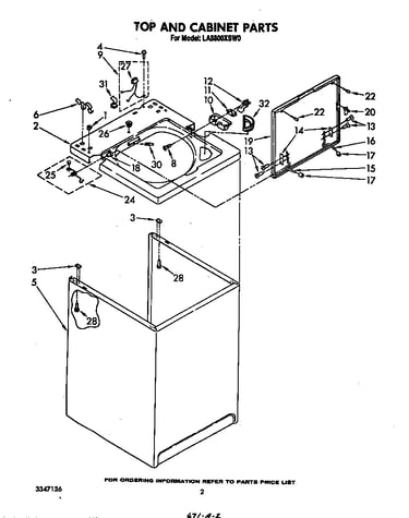 Top and cabinet