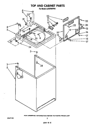 Top and cabinet