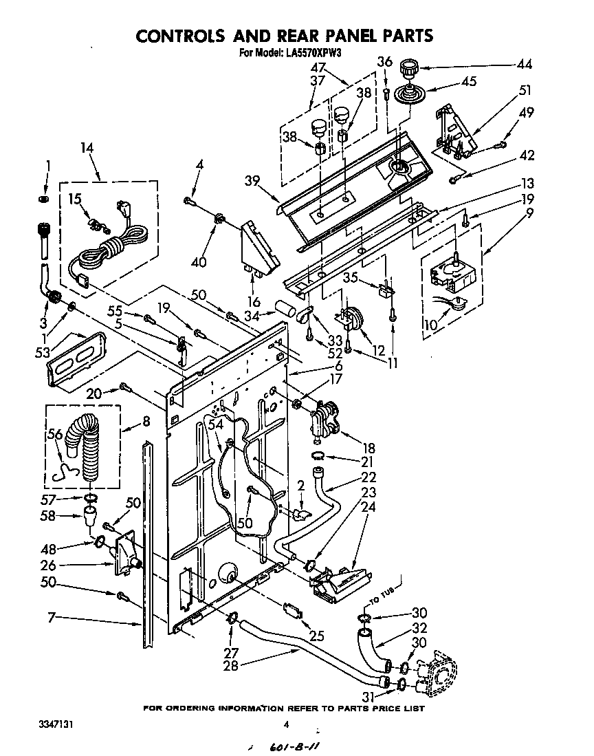 CONTROLS AND REAR PANEL