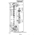 Whirlpool LA5550XPW5 gearcase diagram