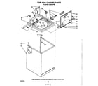 Whirlpool LA6500XPW6 top and cabinet diagram