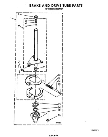 Brake and drive tube