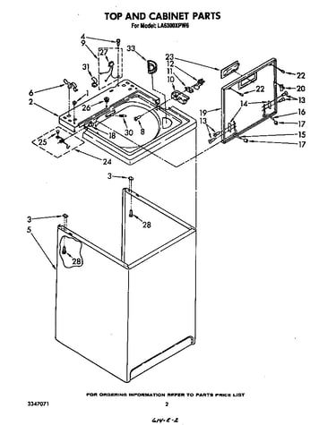 Top and cabinet