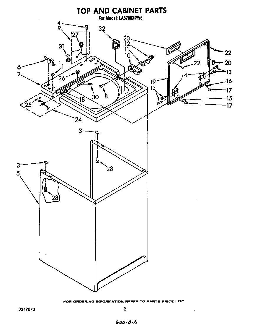 Top and cabinet