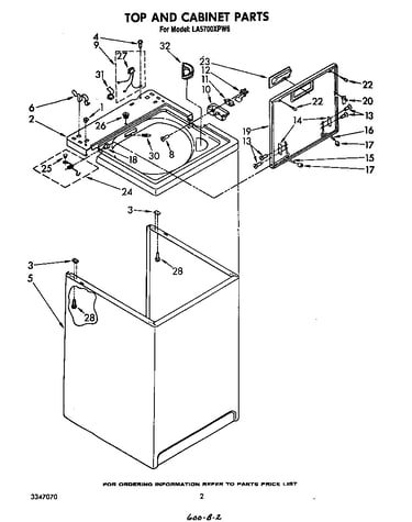 Top and cabinet