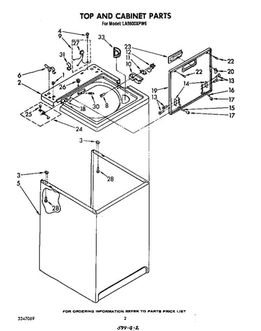 Top and cabinet