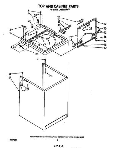 Top and cabinet