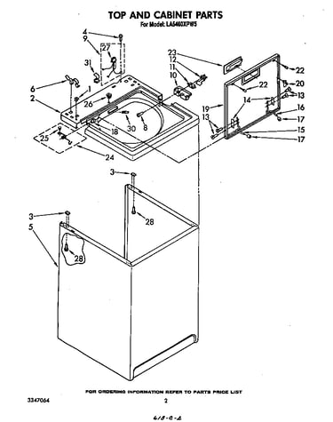 Top and cabinet