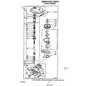 Whirlpool LA5460XPW5 gearcase diagram