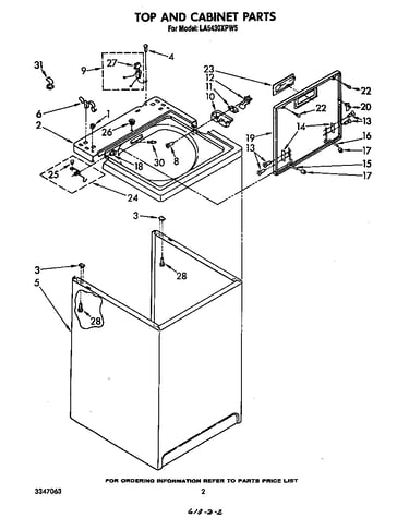 Top and cabinet