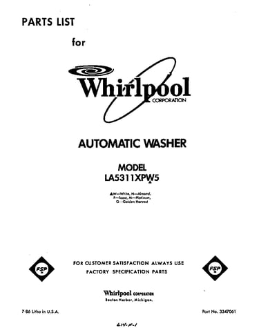 Front cover