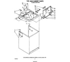 Whirlpool LA5311XPW5 top and cabinet diagram