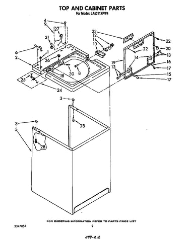 Top and cabinet