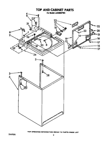 Top and cabinet