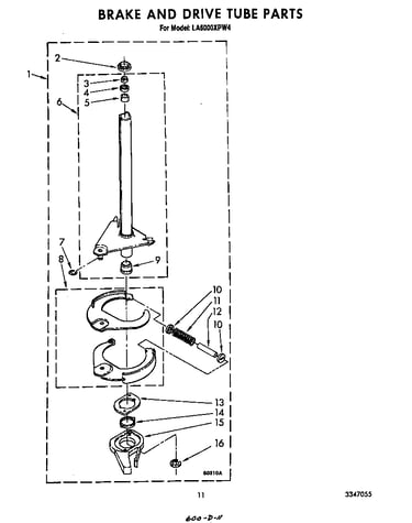 Brake and drive tube