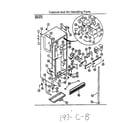 Roper 8624W1A cabinet and air handling diagram