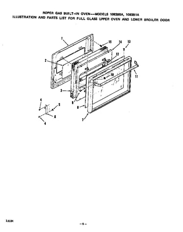 Full glass upper oven and lower broiler