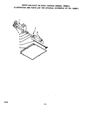 Optional rotisserie
