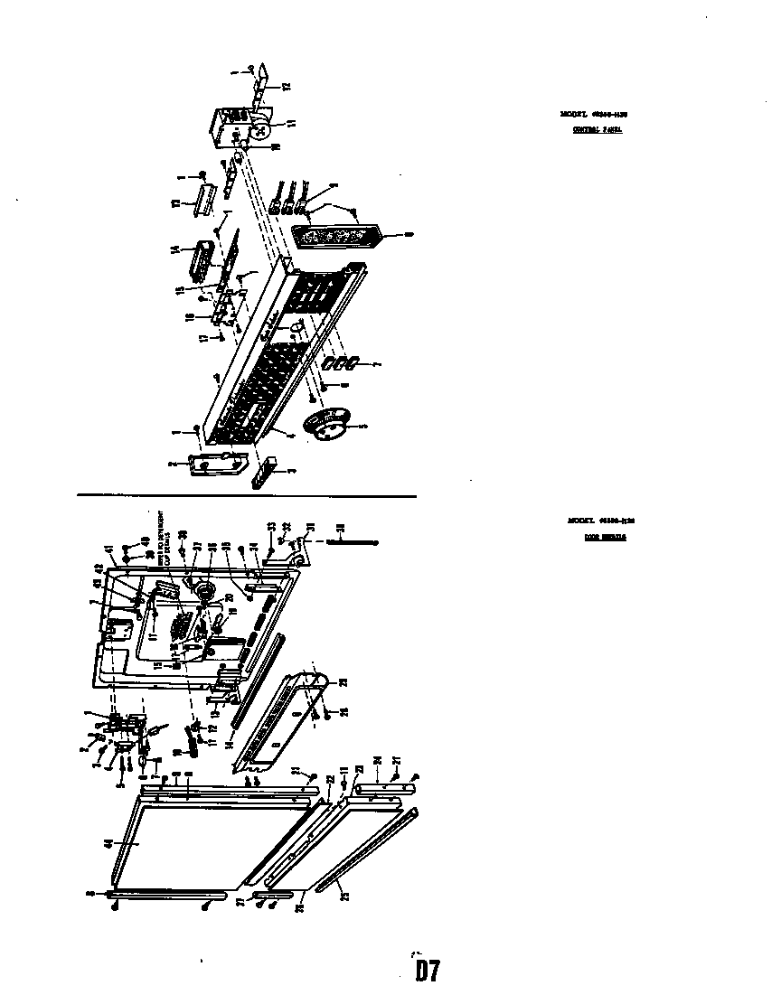 CONTROL PANEL MODEL 8586-H30