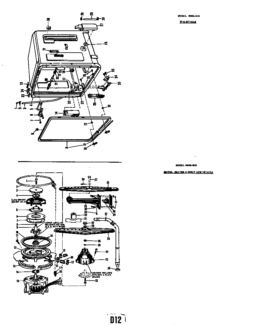 Tub details model 8508-h30