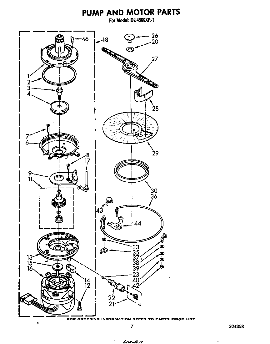 Pump and motor