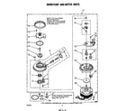 Whirlpool DU7500XR1 304599 pump and motor diagram