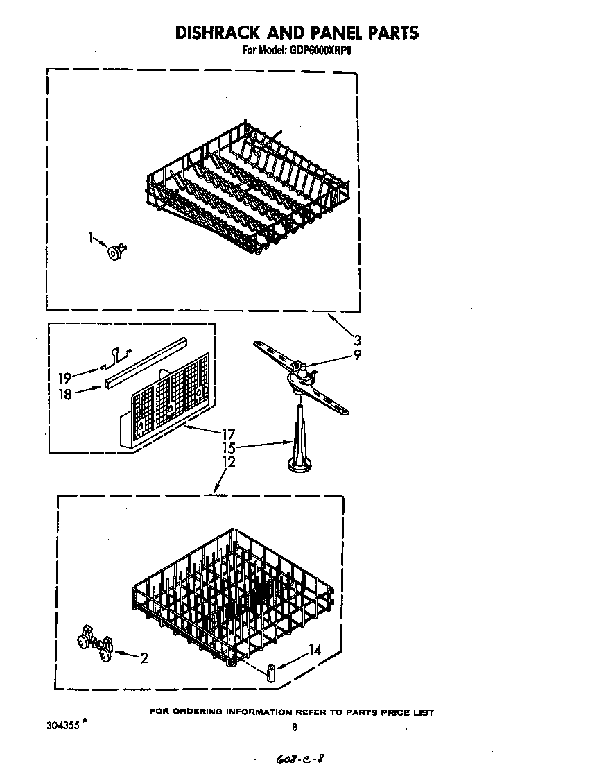 Dishrack and panel