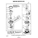 Whirlpool GDP6000XRP0 303504 pump and motor diagram