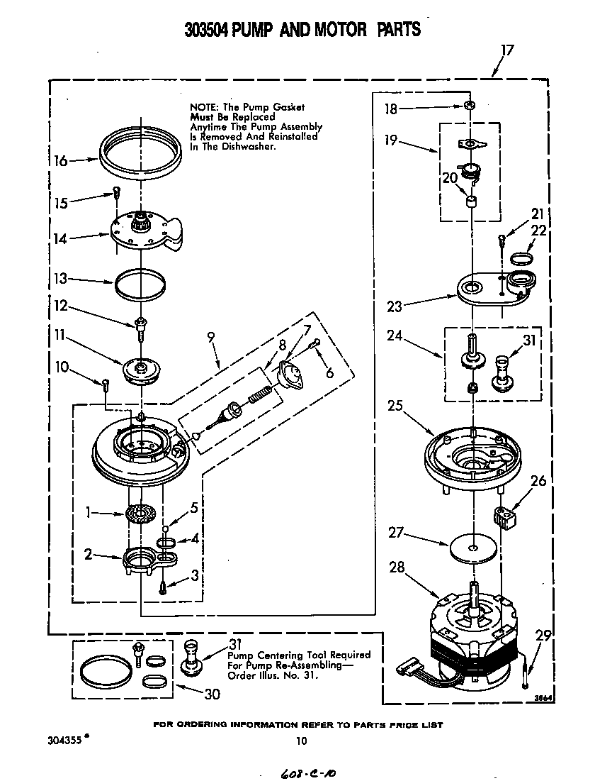 303504 pump and motor