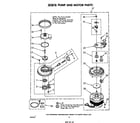 Whirlpool DU5040XP1 303876 pump and motor diagram