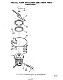 Heater, pump and lower sprayarm