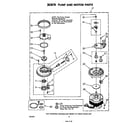 Whirlpool DU4040XP1 303876 pump and motor diagram