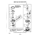 Whirlpool GDU4050XPW0 pump and motor diagram