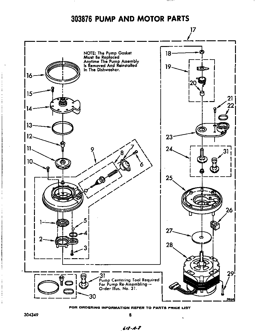 Pump and motor