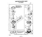 Whirlpool DU9900XR0 303876 pump and motor diagram