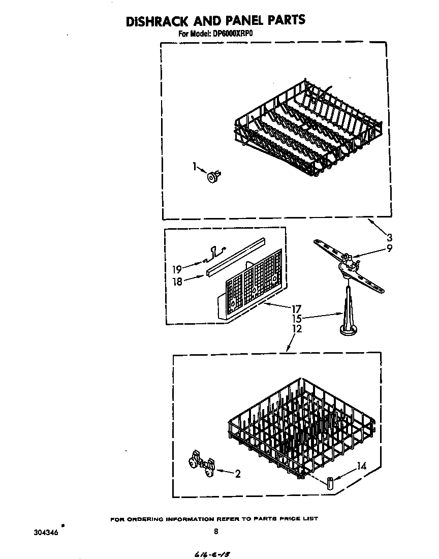 Dishrack and panel