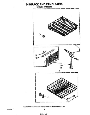 Dishrack and panel