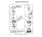 Whirlpool DU8000XR0 304599 pump and motor diagram