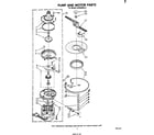 Whirlpool DU4500XR0 pump and motor diagram