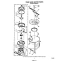 Whirlpool DU4000XR0 pump and motor diagram