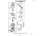 Whirlpool DU3016XR0 pump and motor diagram