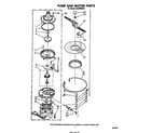 Whirlpool DU3000XR0 pump and motor diagram
