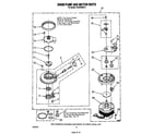 Whirlpool DU9700XR0 304599 pump and motor diagram