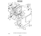 Whirlpool DP4800XMW0 door diagram