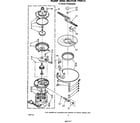 Whirlpool DP4800XMW0 pump and motor diagram