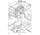 Whirlpool DU2916XM0 tub diagram