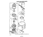 Whirlpool DP3880XMW0 pump and motor diagram
