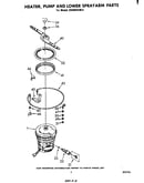Heater, pump and lower sprayarm