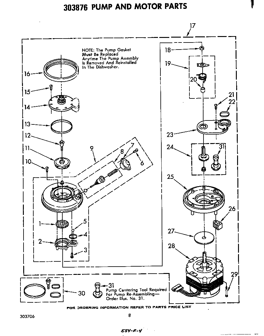 303876 PUMP AND MOTOR